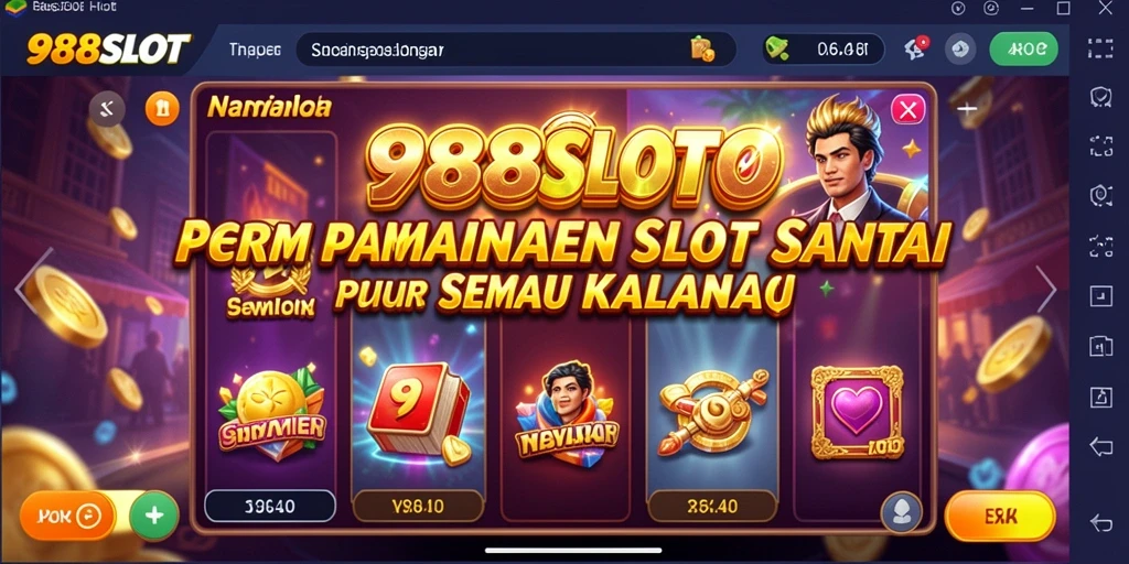 Screenshot gameplay 988SLOT yang mengasyikkan dengan efek visual memukau.