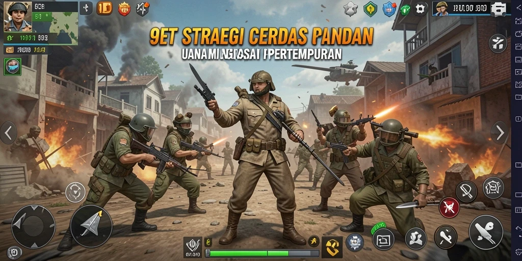 Tangkapan layar menampilkan momen intens dalam pertempuran strategi di 9ET.