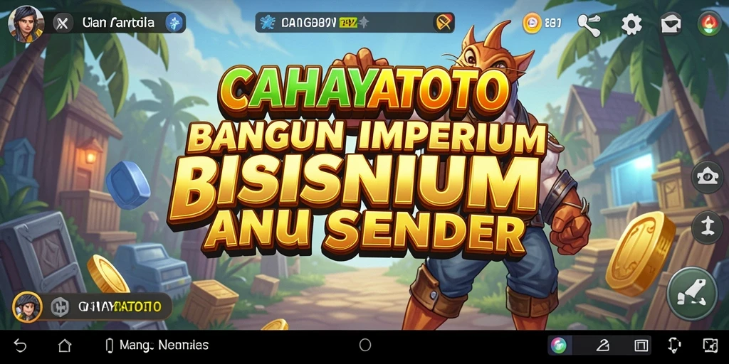 Tampilan menarik gameplay CAHAYATOTO yang penuh strategi bisnis.