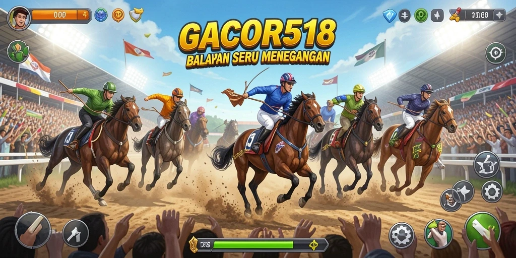 Screenshot GACOR518 menampilkan aksi balapan yang mendebarkan.