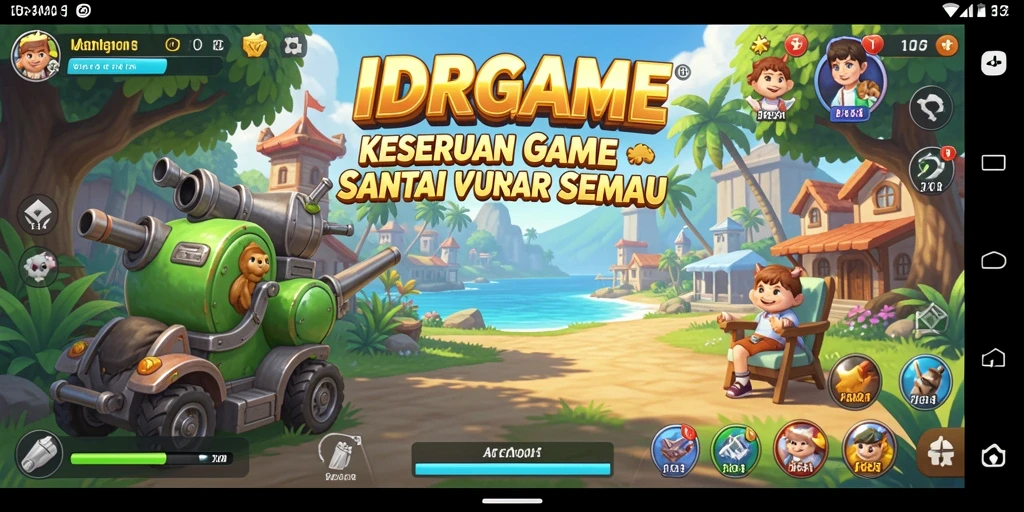 Tampilan gameplay IDRGAME yang menyenangkan dan menghibur.
