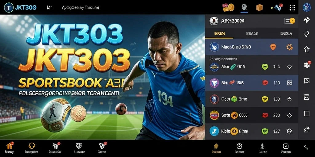 Tampilan gameplay menarik dari aplikasi Sportsbook JKT303.