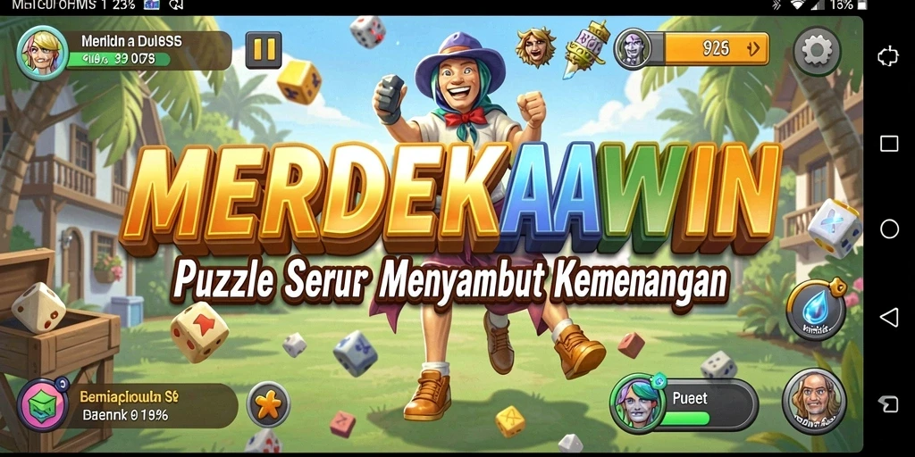 Tampilan gameplay MERDEKAWIN yang menarik dan menantang.