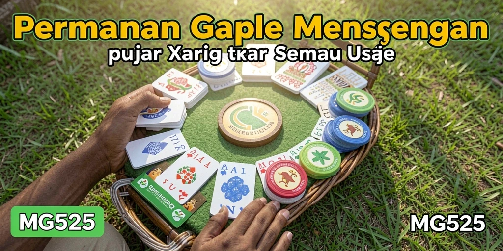 Tampilan permainan Gaple yang seru dan interaktif di MG525.
