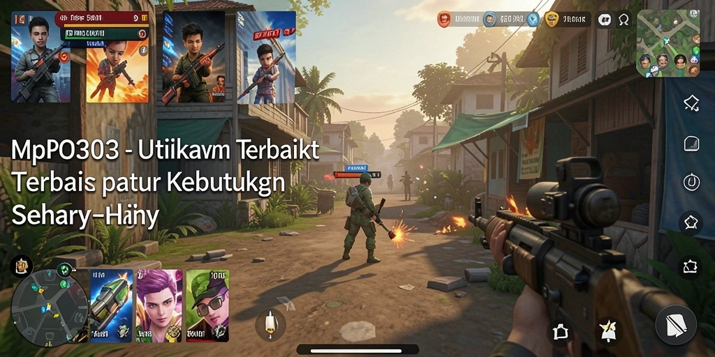 Menampilkan tampilan utama aplikasi MPO303 dengan berbagai fitur.