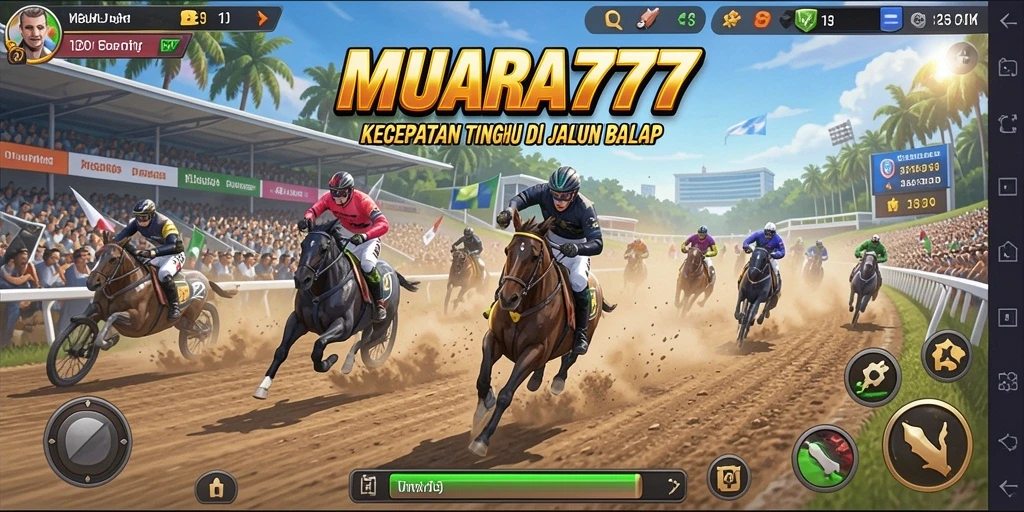 Tampilan gameplay balap yang mendebarkan di MUARA777.