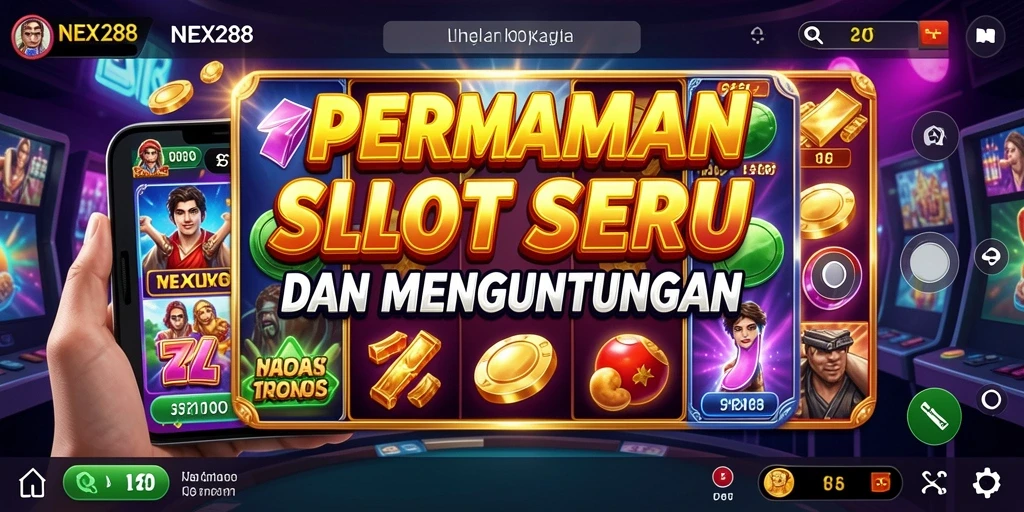 Screenshot permainan NEX288 yang menampilkan berbagai mesin slot menarik.