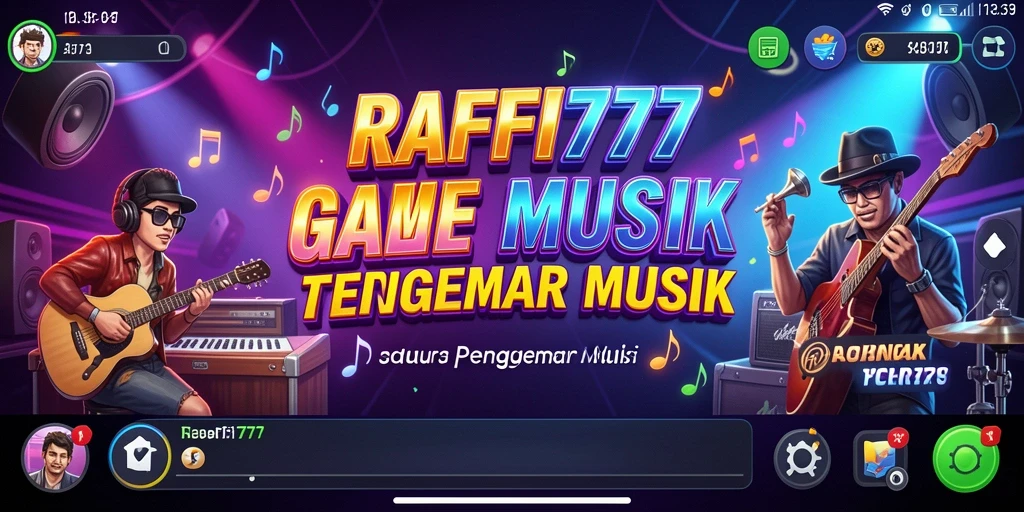 Screenshot RAFFI777 menampilkan gameplay interaktif dan seru untuk penggemar musik.