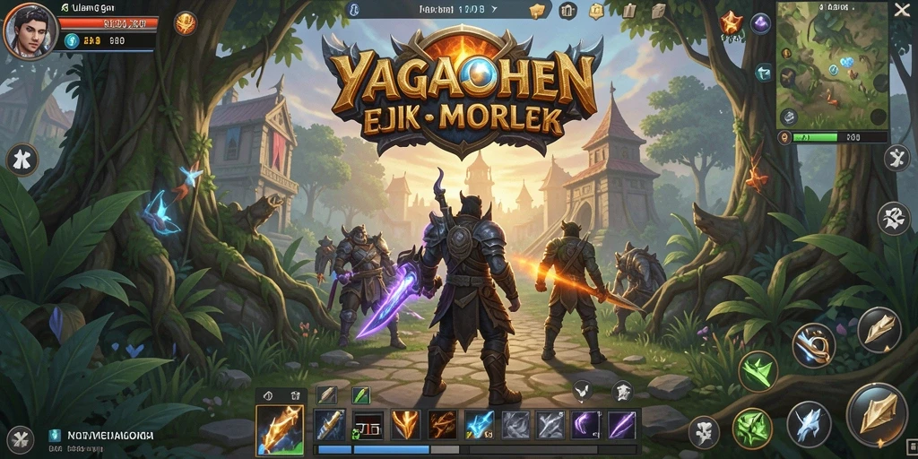 Gameplay menakjubkan dalam dunia MMORPG yang terinspirasi fantasi.