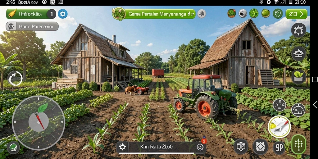 Menampilkan gameplay pertanian yang seru dan interaktif di ZK6.