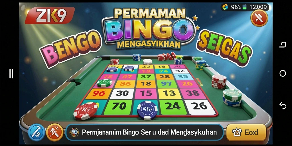 Tampilan gameplay seru dalam permainan Bingo ZK9.